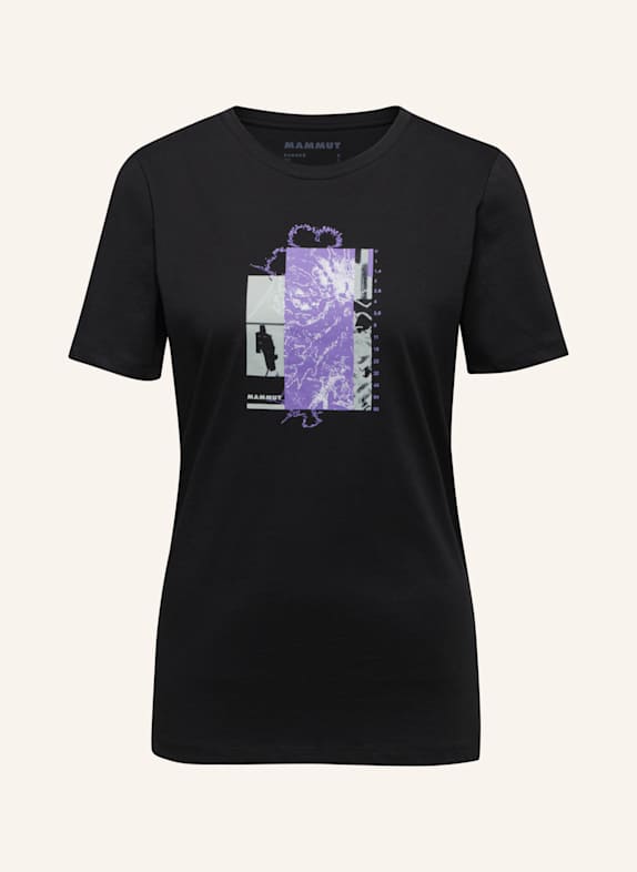 MAMMUT T-Shirt MAMMUT CORE ALPINE FLOWER SCHWARZ