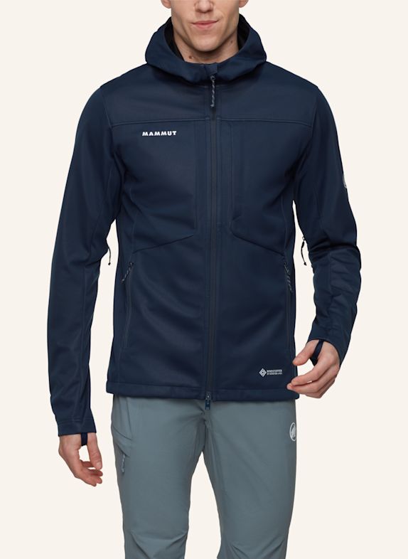 MAMMUT Softshelljacke ULTIMATE VIII SO mit Kapuze BLAU