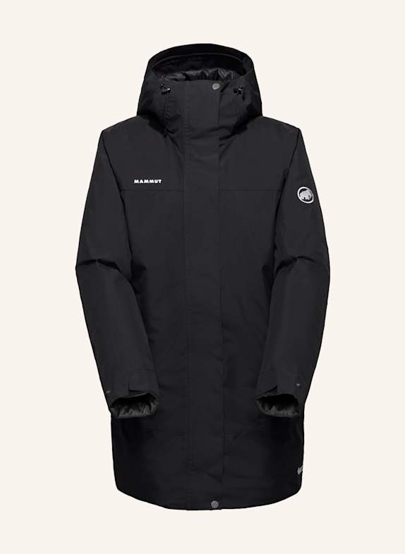 MAMMUT Winterparka TREELINE HS THERMO mit Kapuze SCHWARZ