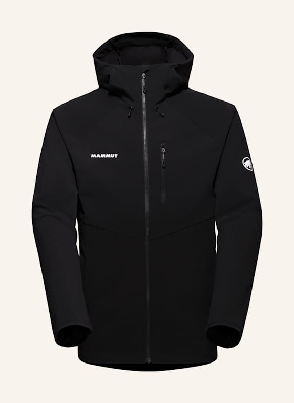 MAMMUT Ultimate Comfort SO Hooded Jacket Men SCHWARZ