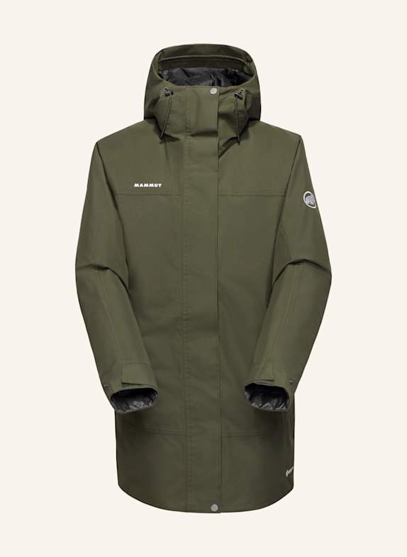 MAMMUT Winterparka TREELINE HS THERMO mit Kapuze GRÜN