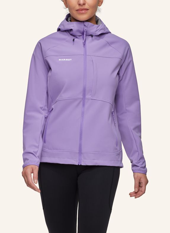 MAMMUT Softshell-Jacke ULTIMATE COMFORT SO HOODED LILA