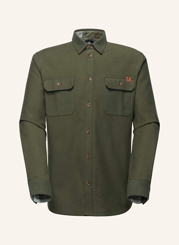 MAMMUT Langarmshirt TAMARO OVERSHIRT GRÜN