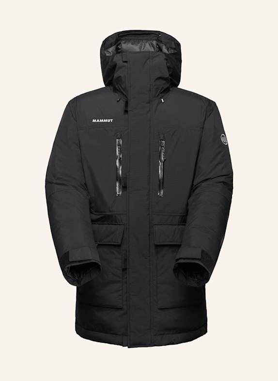 MAMMUT Daunenjacke ARCTIC IN mit Kapuze SCHWARZ