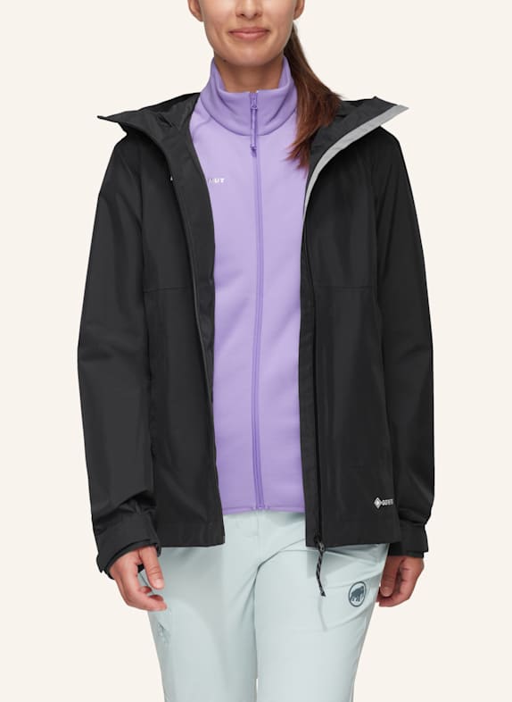 MAMMUT Hardshelljacke TREELINE HS mit Kapuze SCHWARZ
