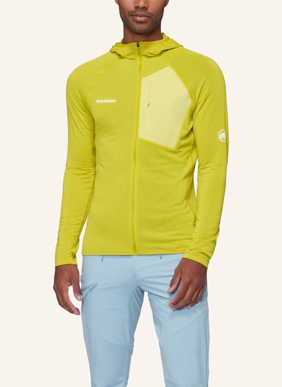 MAMMUT Midlayer AENERGY LIGHT HOODED GELB