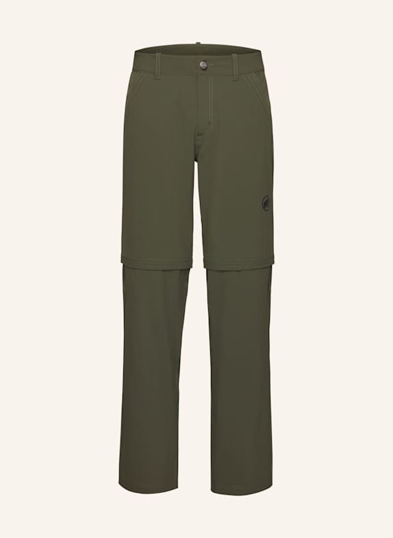MAMMUT Wanderhose HIKING V ZIP OFF GRÜN