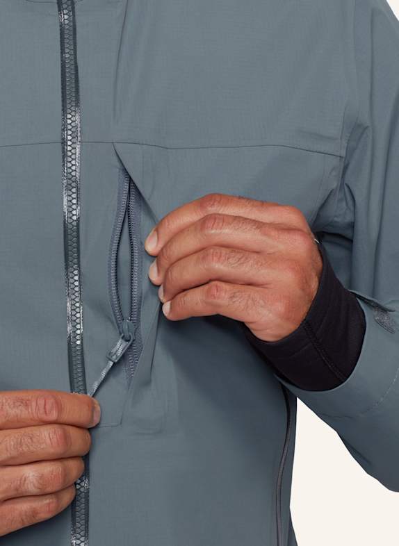 MAMMUT Hardshelljacke ALTO GUIDE HS mit Kapuze GRAU
