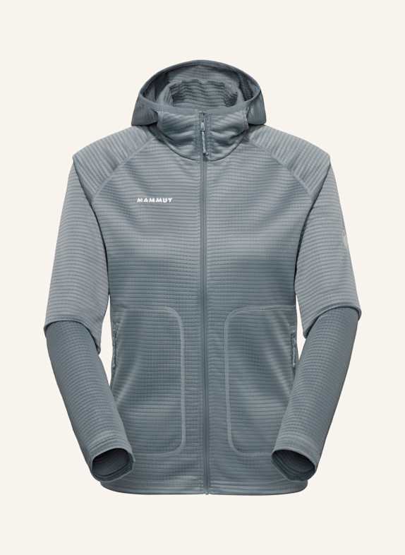 MAMMUT Midlayer-Jacke CRAG ML mit Kapuze GRAU