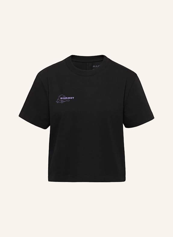MAMMUT Mammut Base Cropped T-Shirt Women Glacier SCHWARZ