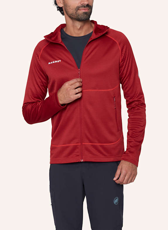 MAMMUT Midlayer-Jacke CRAG ML mit Kapuze ROT