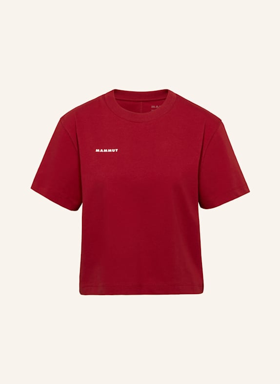 MAMMUT Mammut Base Cropped T-Shirt Women Mini Logo ROT