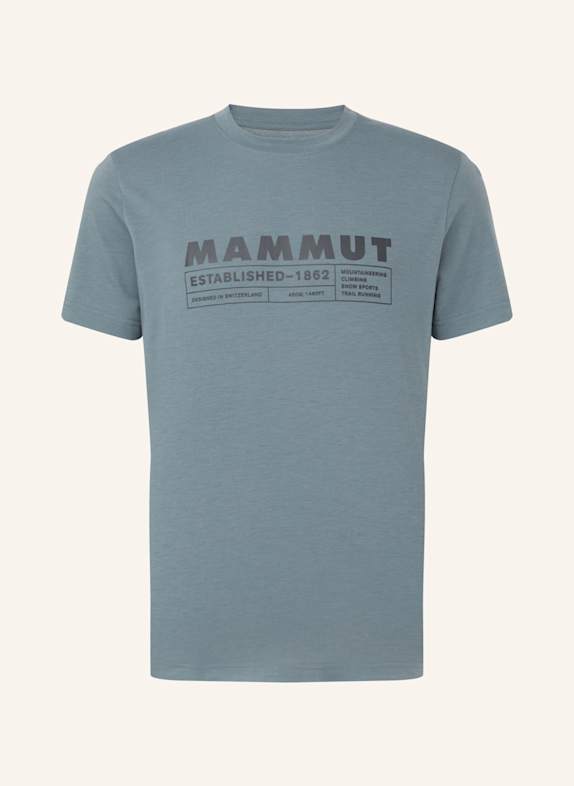 MAMMUT T-Shirt TROVAT LOGO GRAU