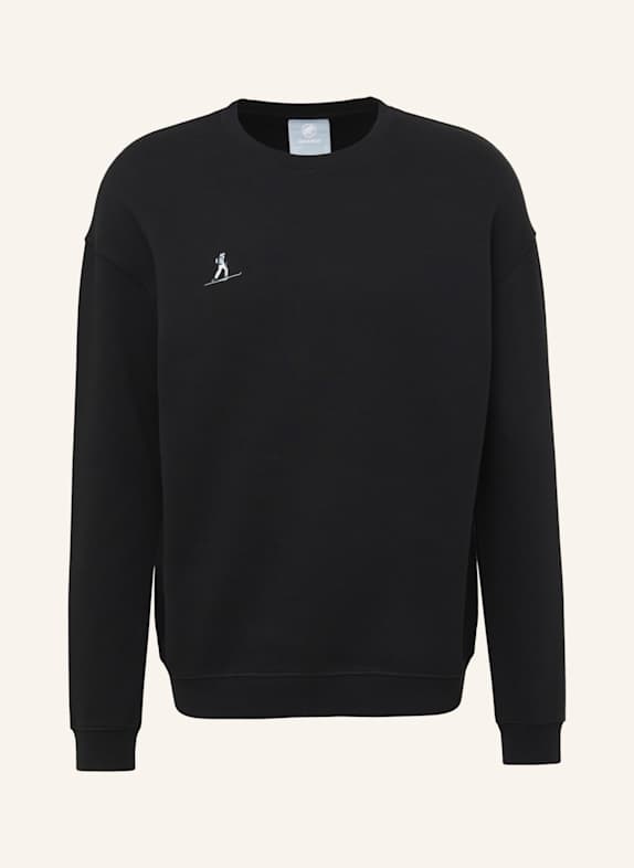 MAMMUT Midlayer-Pullover BASE ML CREW NECK SCHWARZ