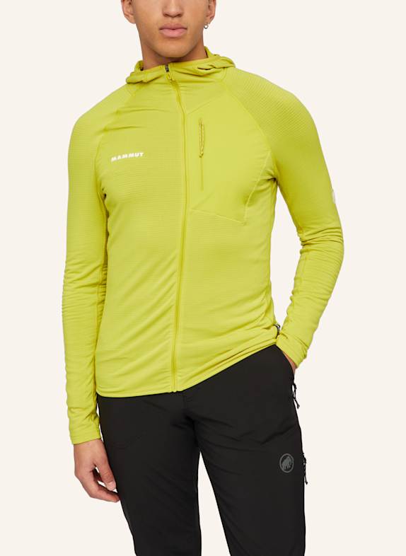 MAMMUT Midlayer AENERGY LIGHT HOODED GELB