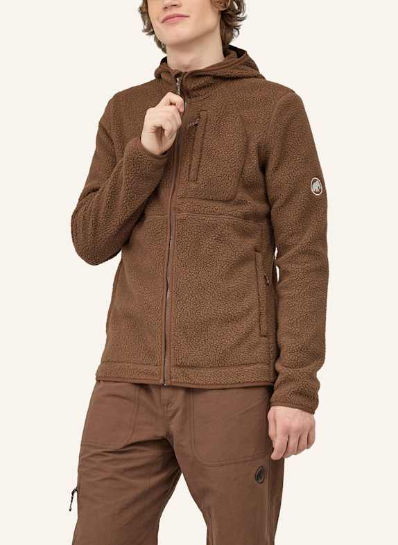 MAMMUT Midlayer-Jacke FALERA PRO ML mit Kapuze BRAUN