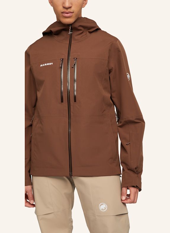 MAMMUT Hardshell-Skijacke STONEY BRAUN