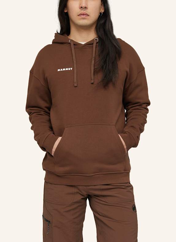 MAMMUT Midlayer-Pullover BASE ML MINI LOGO BRAUN