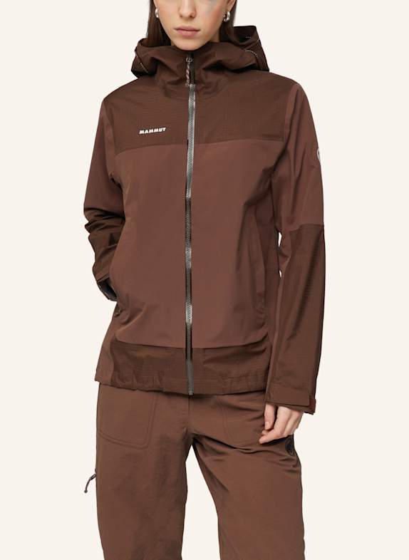 MAMMUT Hardshelljacke DUCAN GUIDE HS mit Kapuze BRAUN