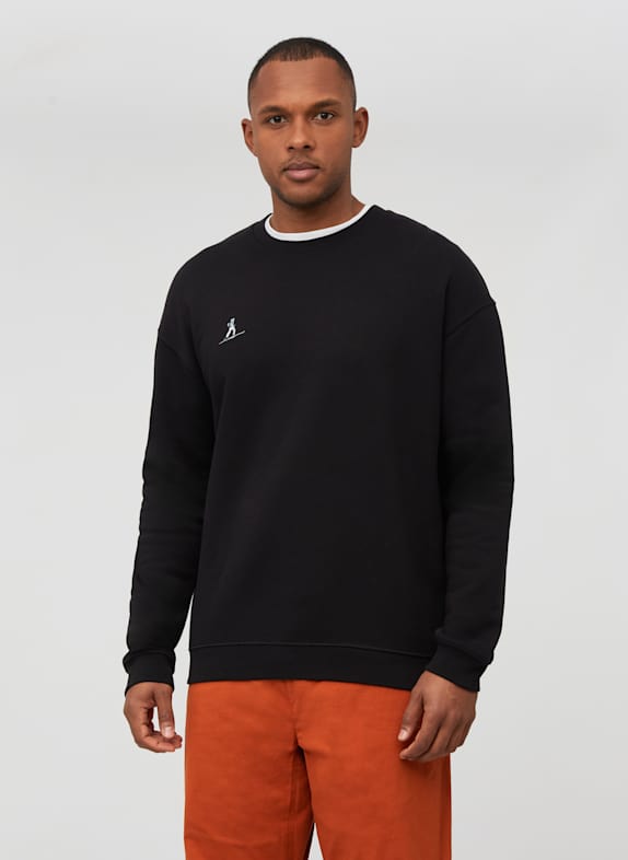 MAMMUT Midlayer-Pullover BASE ML CREW NECK SCHWARZ