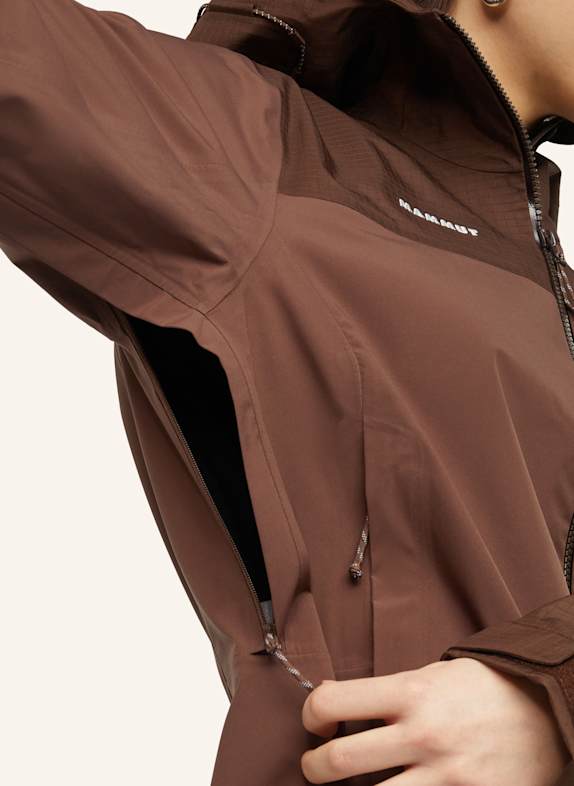 MAMMUT Hardshelljacke DUCAN GUIDE HS mit Kapuze BRAUN