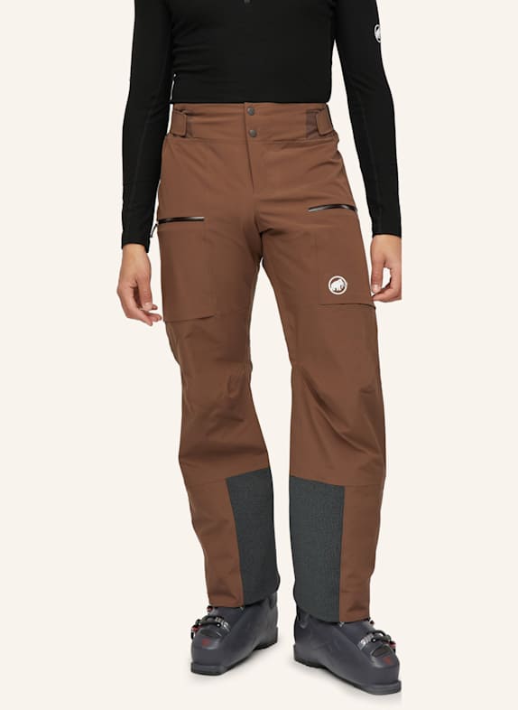 MAMMUT Hardshell-Skihose STONEY HS BRAUN
