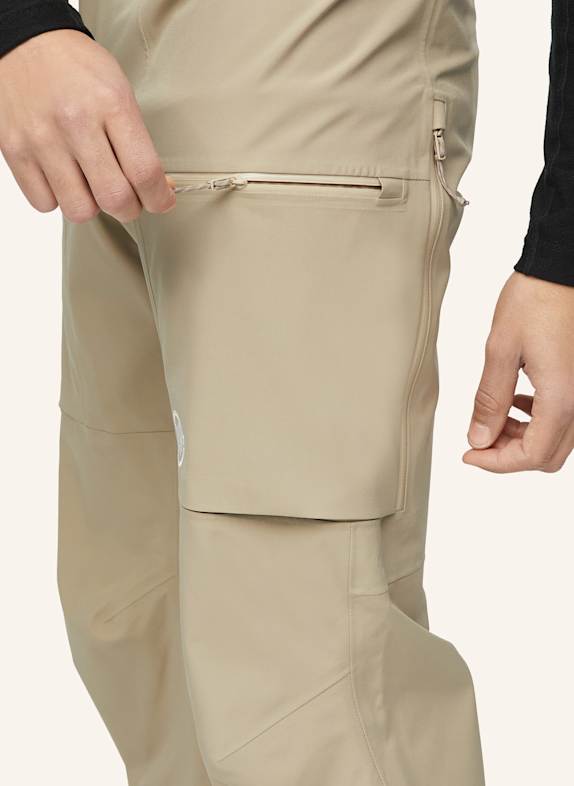 MAMMUT Hardshell-Skihose STONEY HS BRAUN
