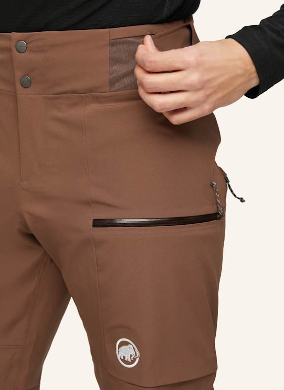 MAMMUT Hardshell-Skihose STONEY HS BRAUN