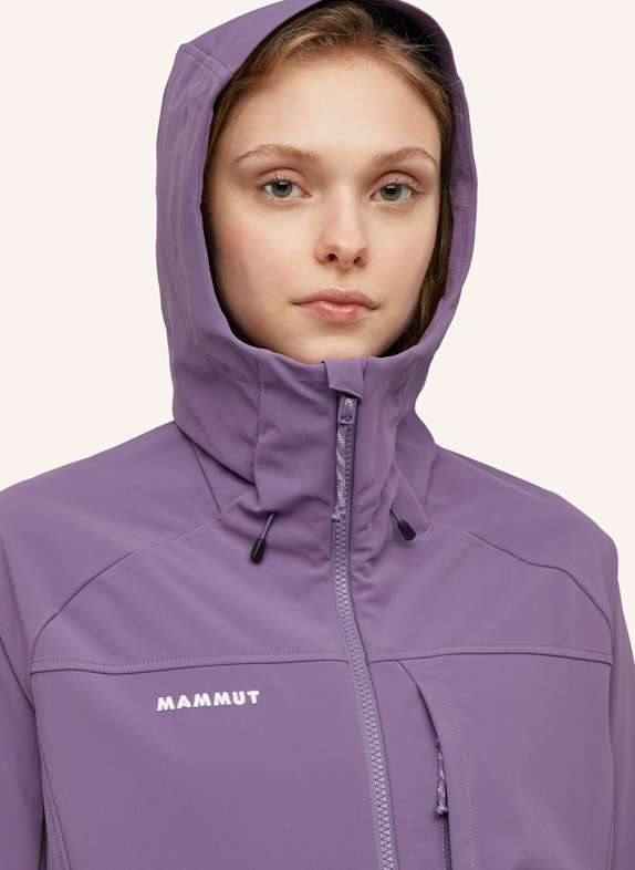 MAMMUT Softshell-Jacke ULTIMATE COMFORT SO HOODED LILA