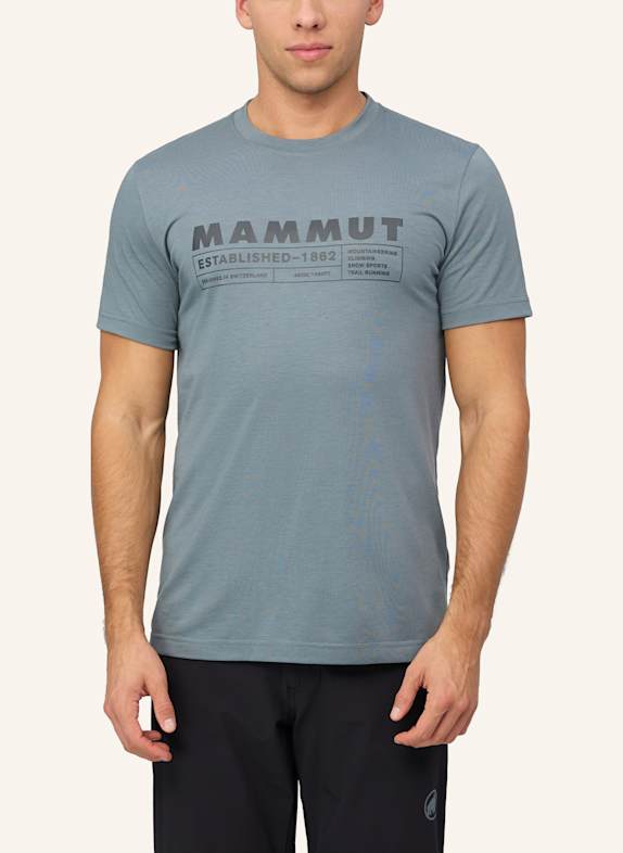 MAMMUT T-Shirt TROVAT LOGO GRAU
