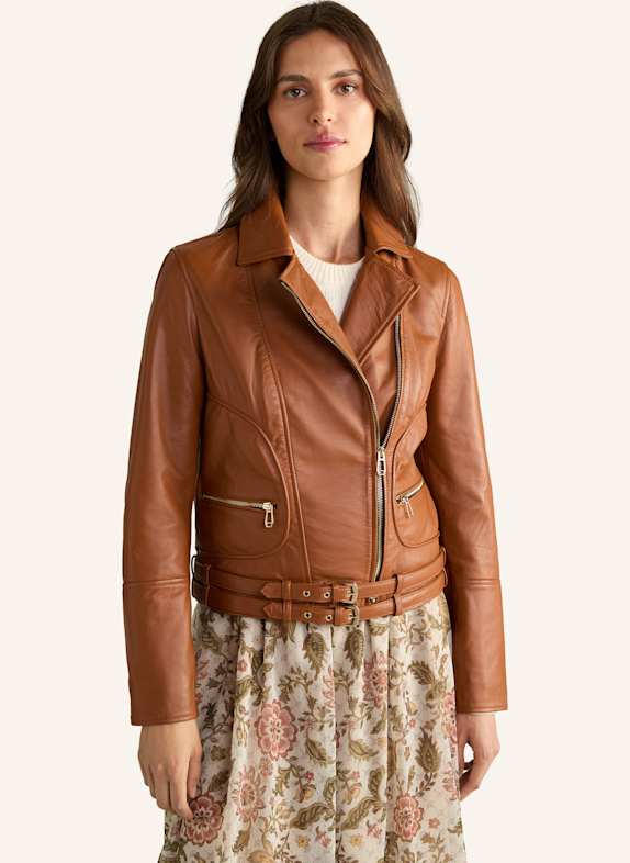 JOOP! Lederjacke COGNAC