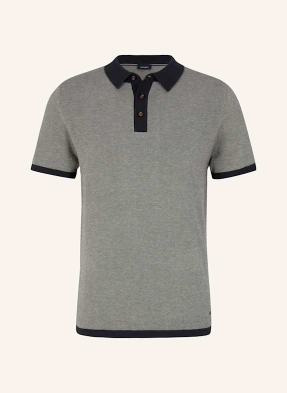 JOOP! Strick-Poloshirt Regular Fit DUNKELBLAU