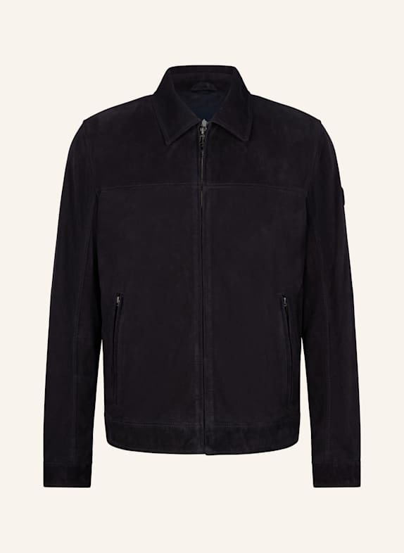 JOOP! Lederjacke DUNKELBLAU