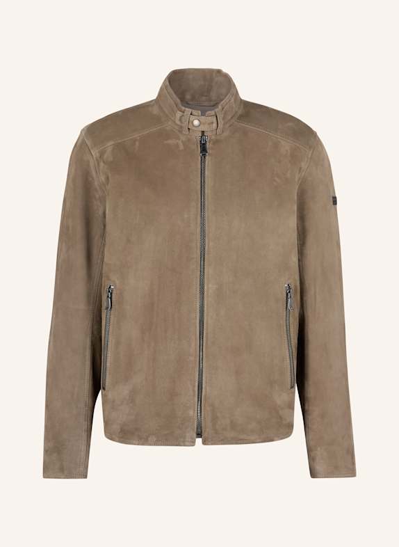 JOOP! JEANS Lederjacke BEIGE