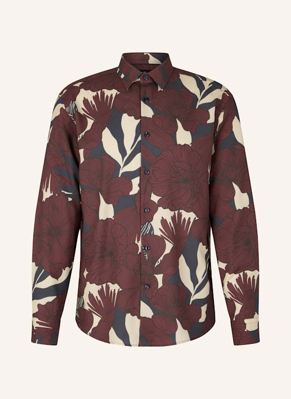 JOOP! Hemd Slim Fit ROT/ BEIGE