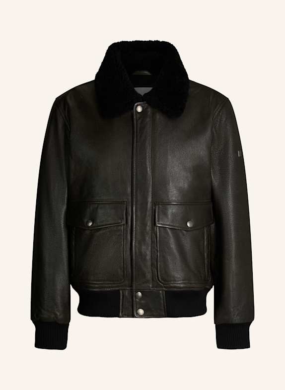 JOOP! JEANS Lederjacke GRAU