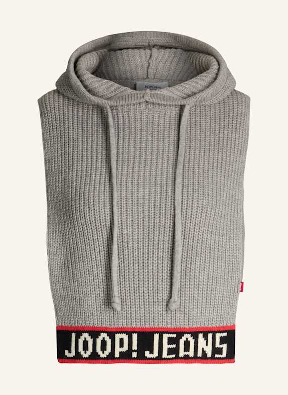 JOOP! JEANS Strick-Hoodie HELLGRAU