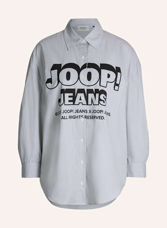 JOOP! JEANS Bluse GRAU/ WEISS