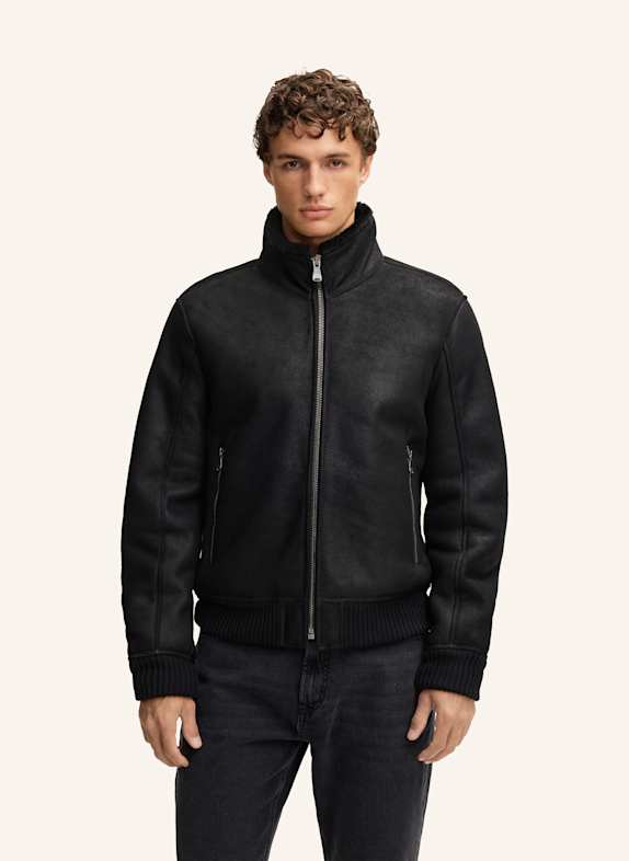 JOOP! JEANS Lederjacke SCHWARZ