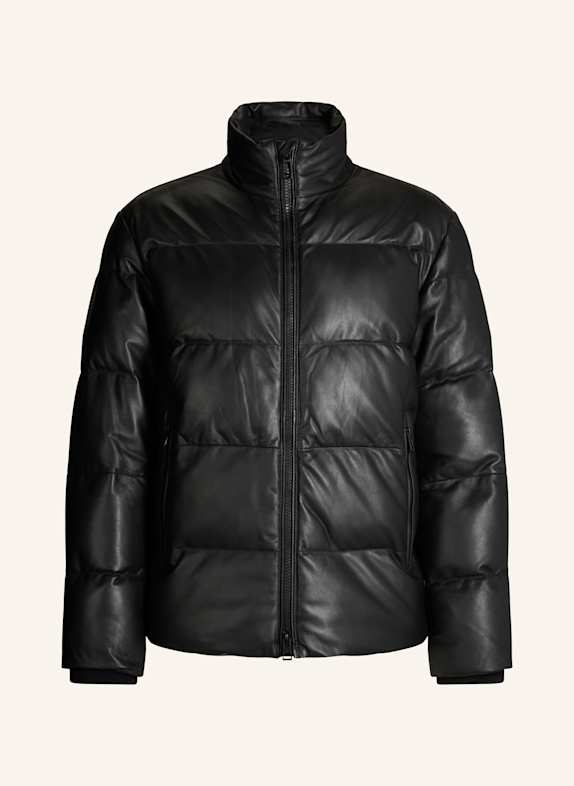 JOOP! Leder-Steppjacke SCHWARZ