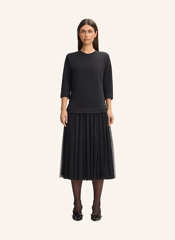 JOOP! Kleid TAREN im Materialmix SCHWARZ