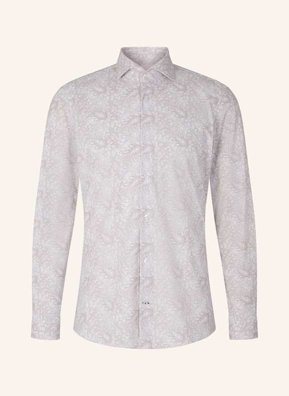 JOOP! Hemd Slim Fit BEIGE/ WEISS