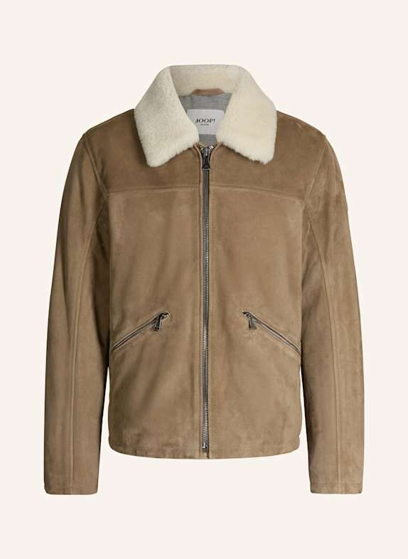 JOOP! JEANS Lederjacke HELLBRAUN