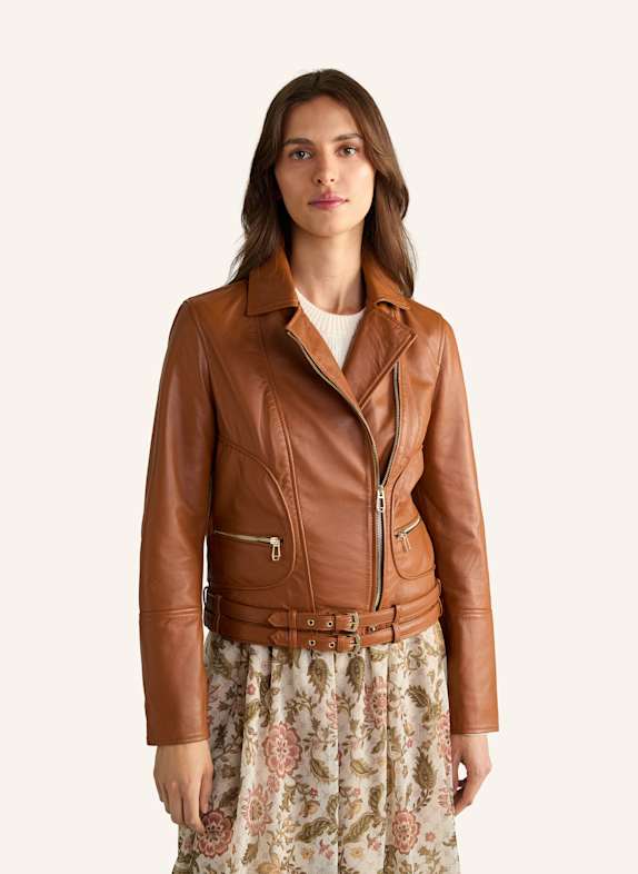 JOOP! Lederjacke COGNAC