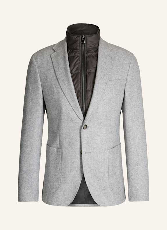 JOOP! Sakko HECTIC Slim Fit mit herausnehmbarer Blende HELLGRAU