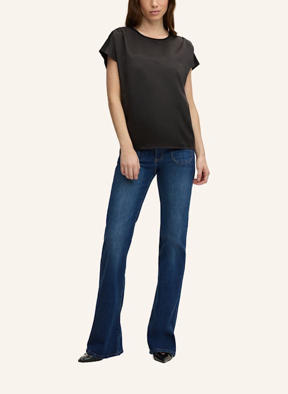 JOOP! Blusenshirt TANCY im Materialmix SCHWARZ