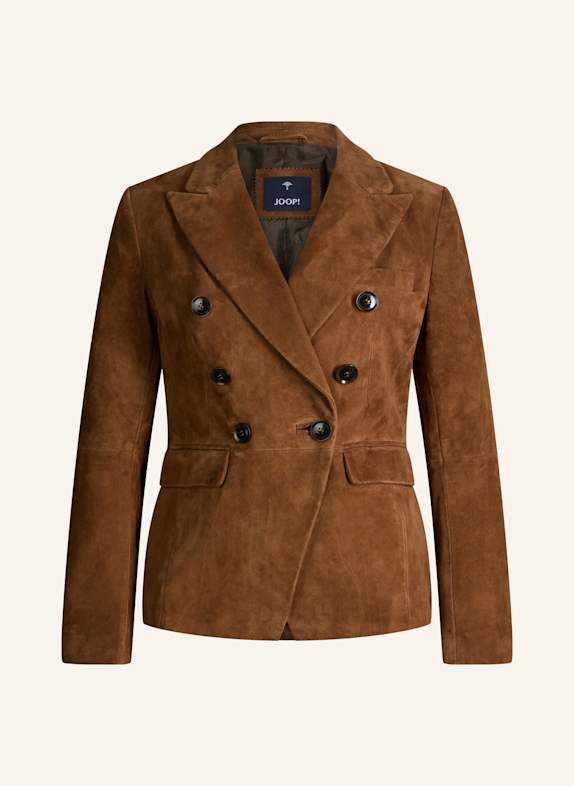 JOOP! Lederblazer BRAUN