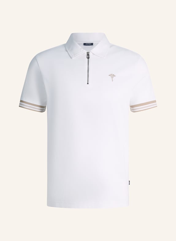 JOOP! Zip-Poloshirt WEISS
