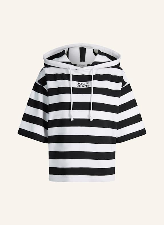 JOOP! JEANS Kurzarm-Hoodie SCHWARZ