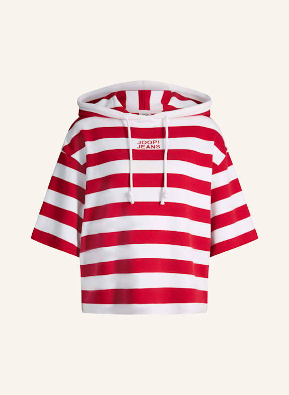 JOOP! JEANS Kurzarm-Hoodie ROT